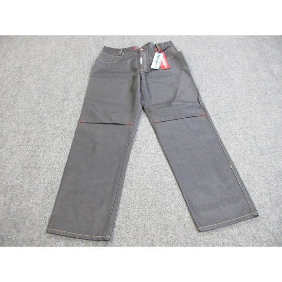 VINTAGE Mecca DNM Jeans Mens 38x34‎ Black Johnson S-Wax Y2K Hip Hop Deadstock